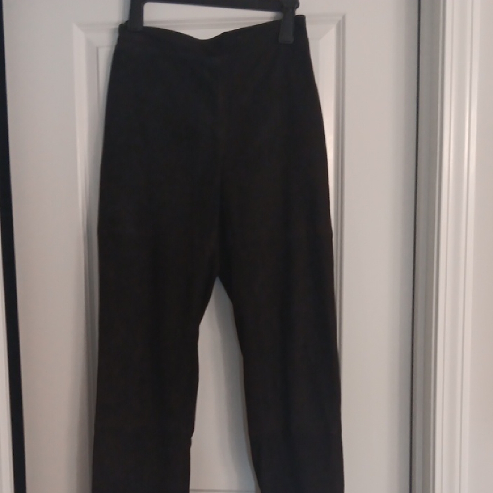Black Suede Pants